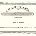 Blank Certificate Template
